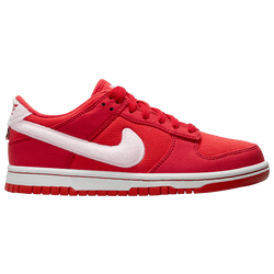 Boys' Grade School - Nike Dunk Low - Pink Foam/Fire Red/Light Crimson