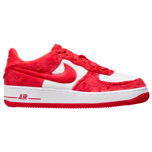 

Nike Girls Nike Air Force 1 Valentines Day - Girls' Grade School Basketball Shoes White/Light Crimson/Fire Red Size 4.0