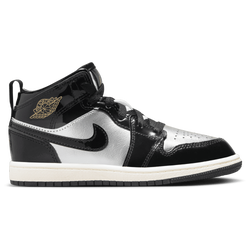 Boys' Preschool - Jordan AJ 1 Mid SE Uni - Silver/Gold/Black