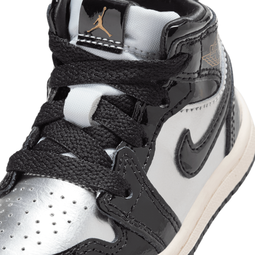 Air jordan 1 mid white silver black online