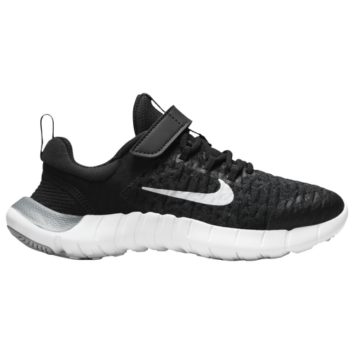 Nike Free Run 2021 - Boys' Preschool Running Shoes - Black / Gray - CZ3996-001