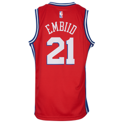 Boys' Grade School - Nike NBA Swingman Jersey - Red/White