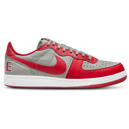 

Nike Mens Nike Terminator Low - Mens Basketball Shoes Medium Grey/Varsity Red/White Size 09.5