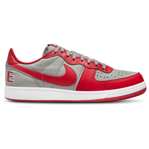 

Nike Mens Nike Terminator Low - Mens Basketball Shoes Medium Grey/Varsity Red/White Size 09.0