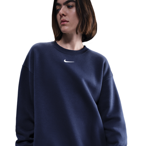 Nike NSW Phoenix Fleece OS Long Crew - Nike Sail/Midnight Navy