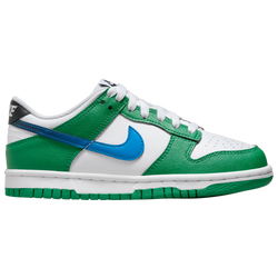 Boys' Grade School - Nike Dunk Low - Black/Photo Blue/Malachite