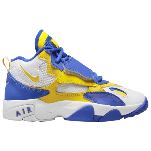 Nike Big Kids' Air Speed Turf Casual Shoes In White/tour Yellow/hyper Royal
