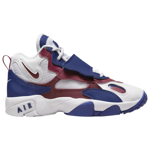 

Boys Nike Nike Air Speed Turf NY - Boys' Grade School Running Shoe White/Rush Blue/Team Red Size 05.0