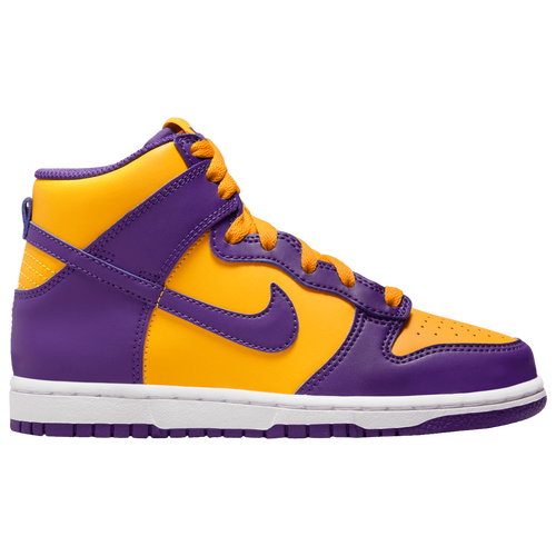 

Nike Boys Nike Dunk High - Boys' Preschool Shoes Court Purple/Court Purple/University Gold Size 11.0