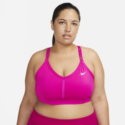 Women's - Nike Indy V-Neck Bra - Pink/White
