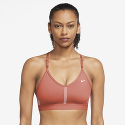 Women's - Nike Indy V-Neck Bra - Maroon/Maroon