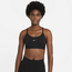 Nike Indy U-Neck Bra - Women's Black/White