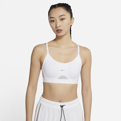 Women's - Nike Indy U-Neck Bra - White/Grey Fog