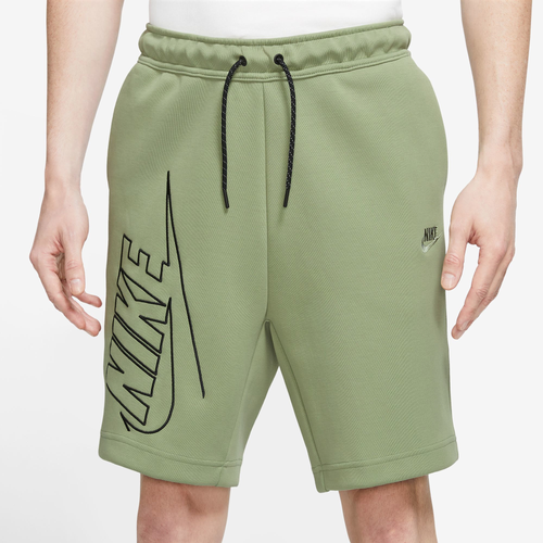 

Nike Mens Nike GX Tech Fleece Shorts - Mens Oil Green/Oil Green Size L