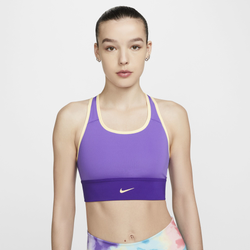 Women's - Nike Swoosh Long Line Bra - Purple