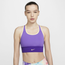 Nike Swoosh Long Line Bra - Women's Purple