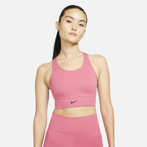 

Nike Womens Nike Swoosh Long Line Bra - Womens Pink Size M