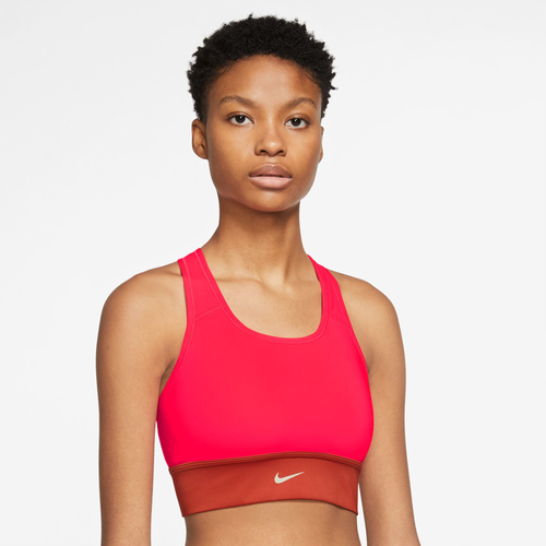 

Nike Womens Nike Swoosh Long Line Bra - Womens Bright Crimson Size M