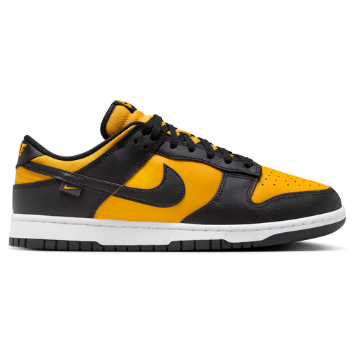 Shop Nike Mens  Dunk Low In Black/gold/white