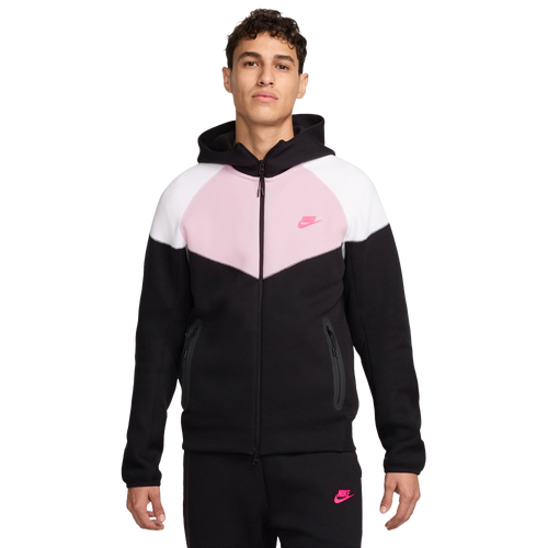 

Nike Mens Nike Tech Fleece Full-Zip WR Hoodie - Mens White/Black Size XL