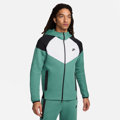 

Nike Mens Nike Tech Fleece Full-Zip WR Hoodie - Mens Green/Black/White Size L