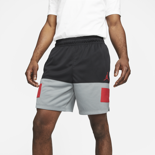 

Jordan Mens Jordan Dry Air Statement Shorts - Mens Black/Smoke Grey/Gym Red Size XL