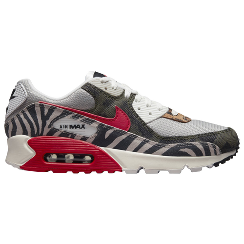 Nike Mens  Air Max 90 In Gray/red/black