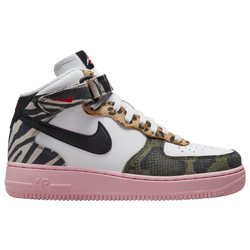 Women's - Nike Air Force 1 '07 Mid - White/Black/Pink