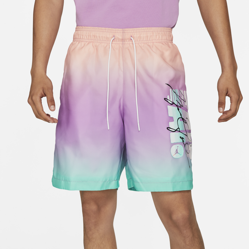 

Jordan Mens Jordan Sport DNA HBR Pool Shorts - Mens Orange/Teal/Pink Size XXL