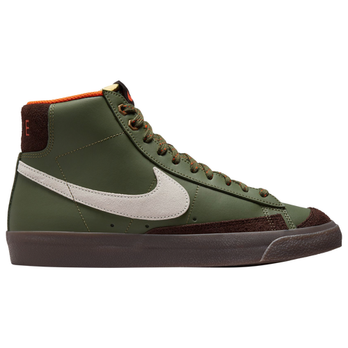 

Nike Mens Nike Blazer Mid '77 Vintage - Mens Shoes White/Olive/Orange Size 10.0