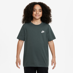 Boys' Grade School - Nike NSW EMB Futura T-Shirt - Vintage Green