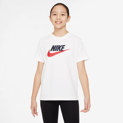 Boys' Grade School - Nike NSW Futura HBR T-Shirt - White