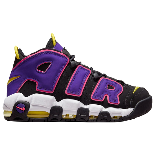 Shop Nike Mens  Air More Uptempo '96 In Black/multi/purple