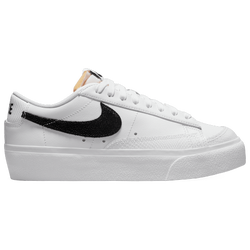 Women's - Nike Blazer Low Platform - White/Black