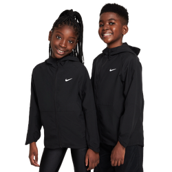 Boys' Grade School - Nike Dri-FIT UV Woven Jacket - Reflective Silver/Black