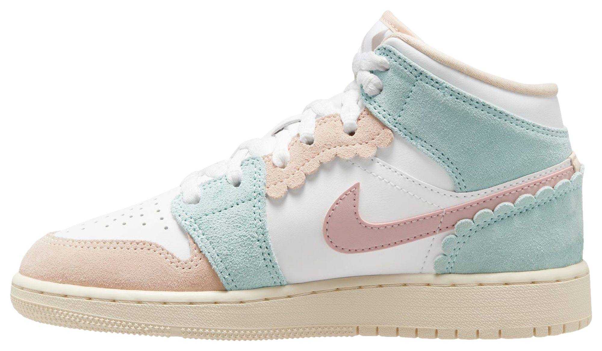 Air jordan 1 mid pink best sale quartz footlocker