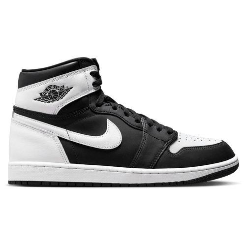 Shop Jordan Mens  Retro 1 Hi Og Rmstd In Black/white/white