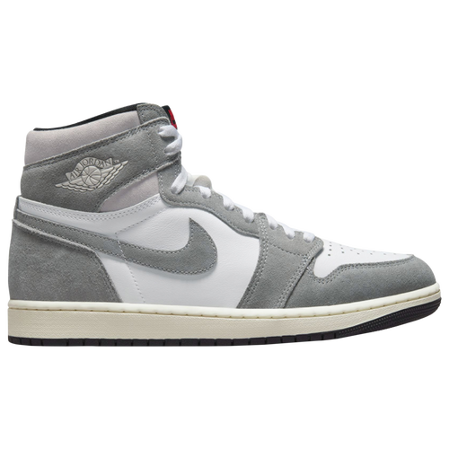 

Jordan Mens Jordan Retro 1 Hi OG RMSTD - Mens Basketball Shoes Grey/White/Red Size 11.0