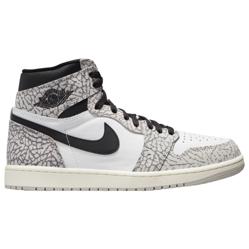 

Jordan Mens Jordan Retro 1 High OG - Mens Shoes Tech Grey/Muslin/White Size 13.0