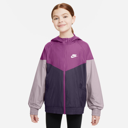 Girls' Grade School - Nike NSW WR Hooded Jacket - Hot Fuchsia/Dk Raisin