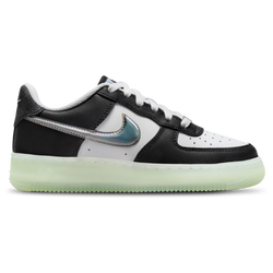 Girls' Grade School - Nike Air Force 1 LV8 2 - White/Black/Vapor Green