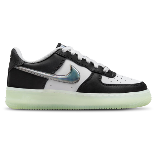 

Nike Girls Nike Air Force 1 LV8 2 - Girls' Grade School Basketball Shoes White/Black/Vapor Green Size 6.0