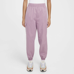 Girls' Grade School - Nike NSW Cargo Star Pants - White/Plum Dust