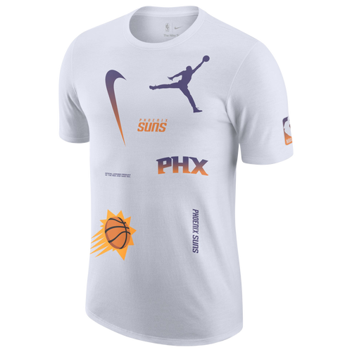 

Nike Mens Phoenix Suns Nike Suns Statement All Over Print T-Shirt - Mens White/Blue Size L