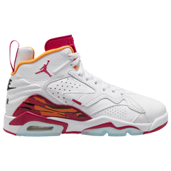 Boys' Grade School - Jordan MVP - White/Cardinal Red/Vivid Orange