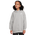 Nike NSW Club Fleece Oversized PO Hoodie - Girls' Grade School Dk Grey Heather/White