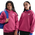 Nike NSW Club Fleece Oversized PO Hoodie - Girls' Grade School Sweet Beet/White/Sweet Beet