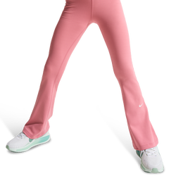 Girls' Grade School - Nike Dri-FIT One Tights Flare - White/Peony