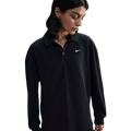 Nike NSW Essential Oversize Long Sleeve Polo - Nike Black/Sail