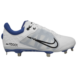 Women's - Nike Hyperdiamond 4 Elite - White/Game Royal/Racer Blue